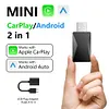Wired To Wireless Carplay & Android Auto AI Box USB Plug and Play Smart Mini Box