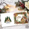 6pcs Gingerbread House DIY Diamond Painting Cards Art 15x15cm for Adults
