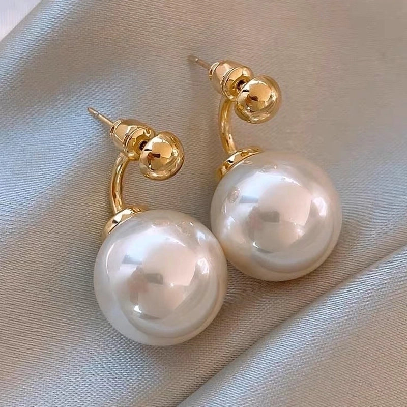 1 Pair Elegant Minimalist Streetwear Flower Bow Knot Plating Inlay Alloy Artificial Pearls Zircon Ear Studs