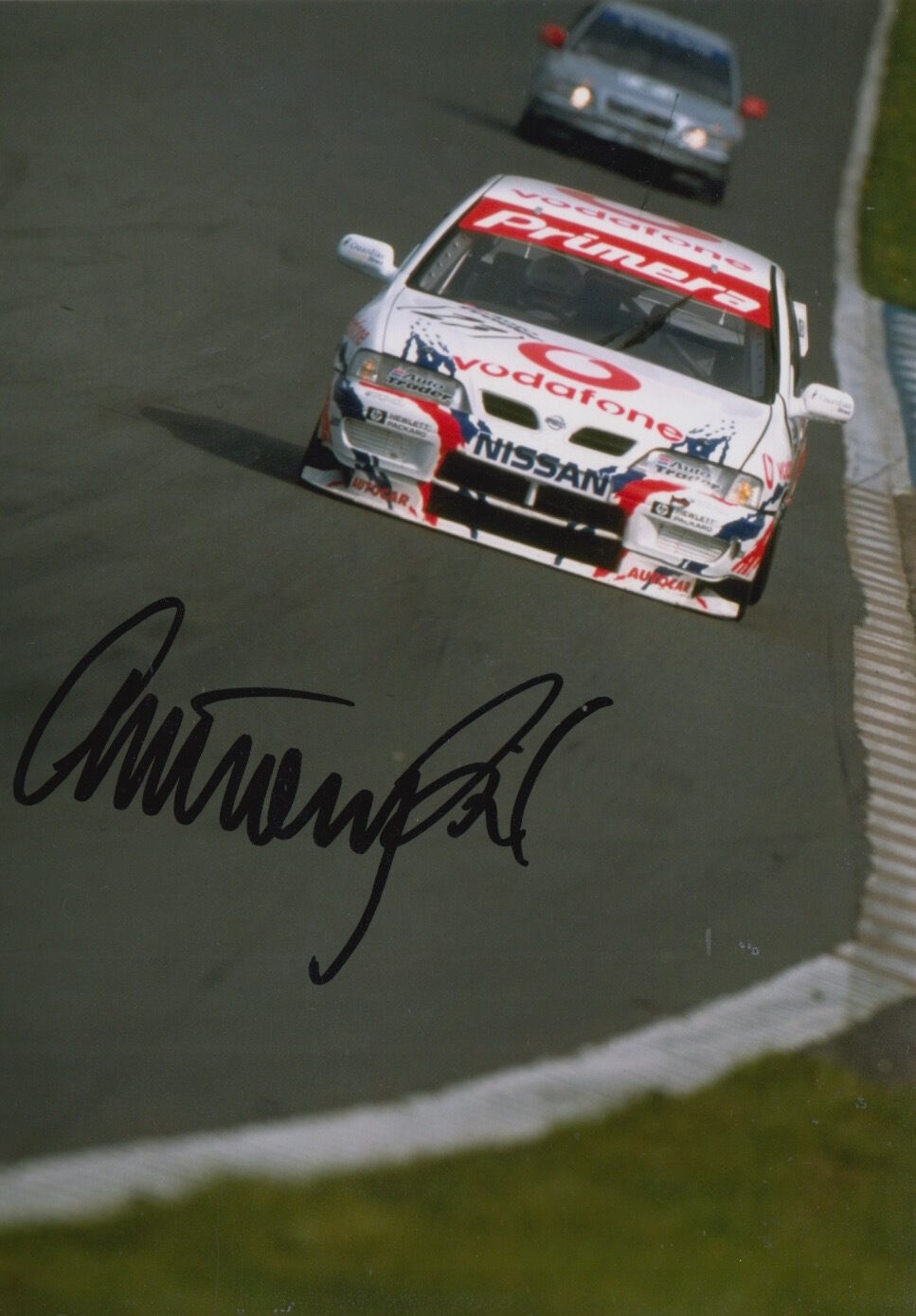 Anthony Reid Hand Signed Vodafone Nissan 7x5 Photo Poster painting Touring Cars 1.