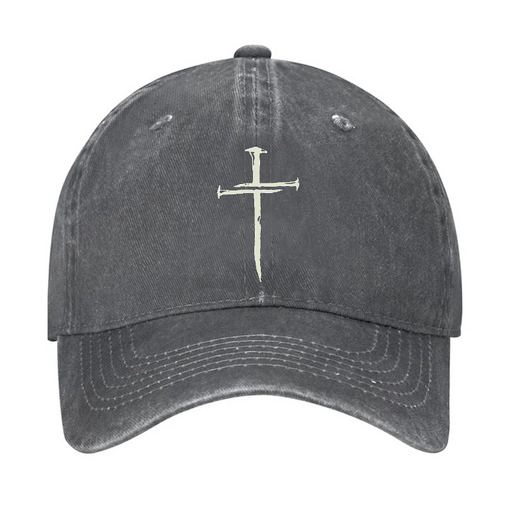 Cross Print Christian Hat