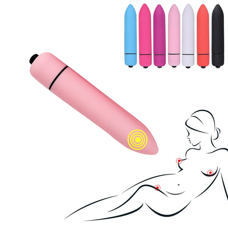 Pearlsvibe Fun Vibrator Mini Bullet Jump Egg Ten Frequency Vibration Tip Frosted Bullet