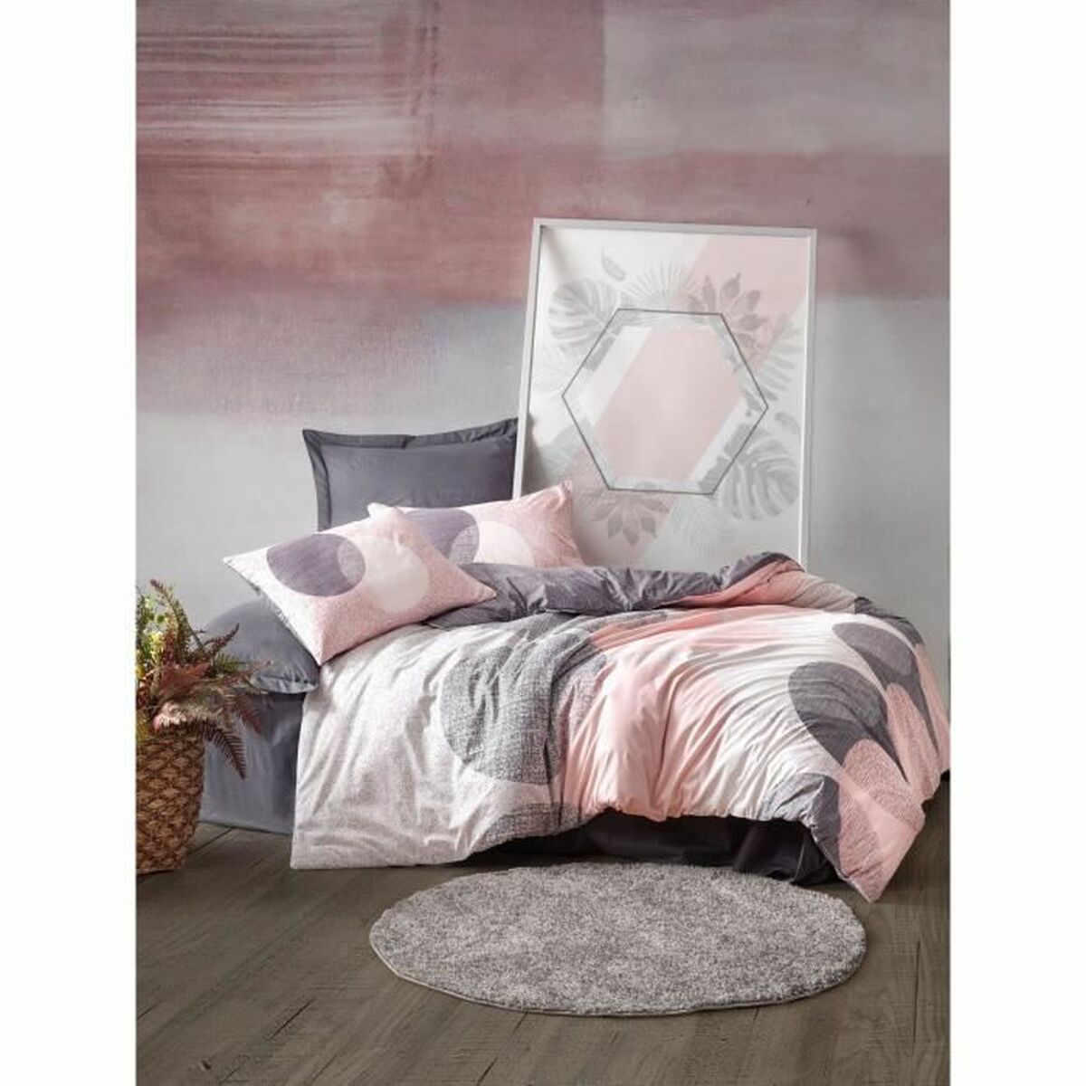 Duvet cover set Multicolour 220 x 240 cm