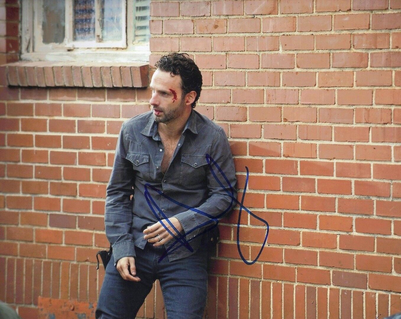 Andrew Lincoln Signed 10X8 Photo Poster painting Walking Dead GENUINE SIGNATURE AFTAL COA (5606)