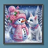 Schneemann 5d DIY Diamond Art Malerei Sets spezielle Form Teilbohrer Kunst 30x30cm