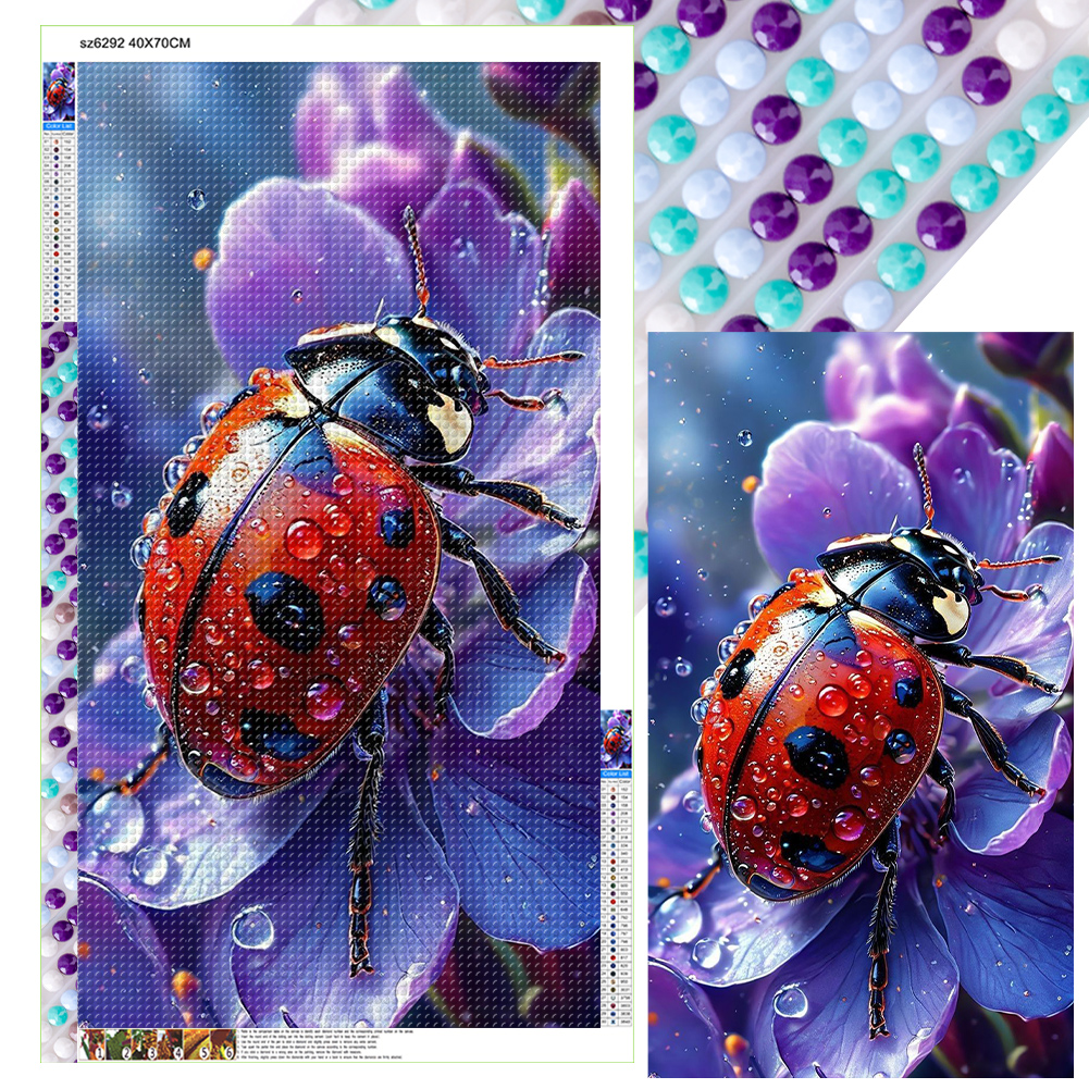 Ladybugs 40*70cm(canvas) full round drill diamond painting