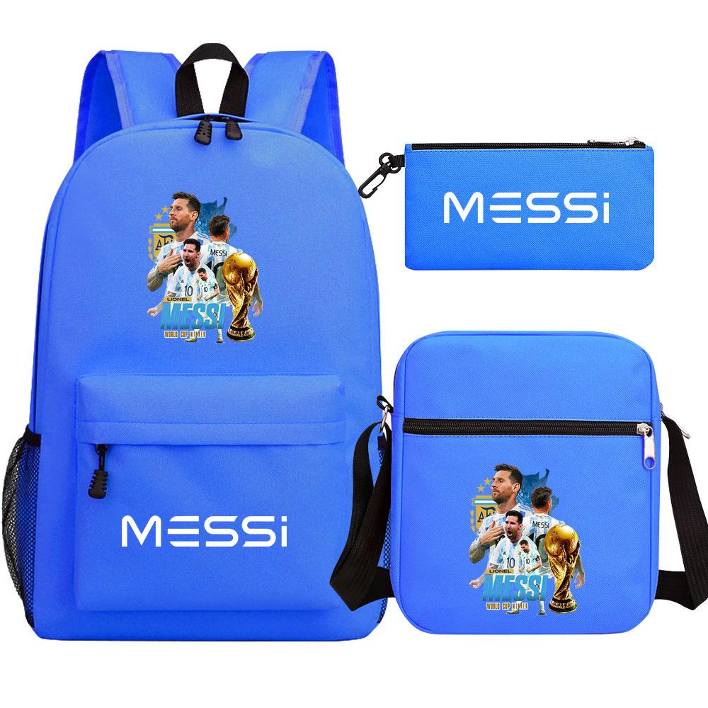 Mayoulove Lionel Messi Backpack Lightweight Design Durable for School and Outdoor Activities-Mayoulove
