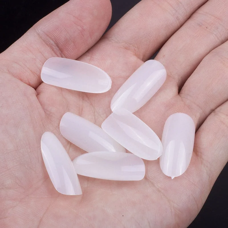 250 Pieces Same Size Oval Shape False Nail Tips For Drawing Nail Art Tips Design Prastic Acrylic Full Nails Size 0 1 2 3 4 5 6-Nail Inspo