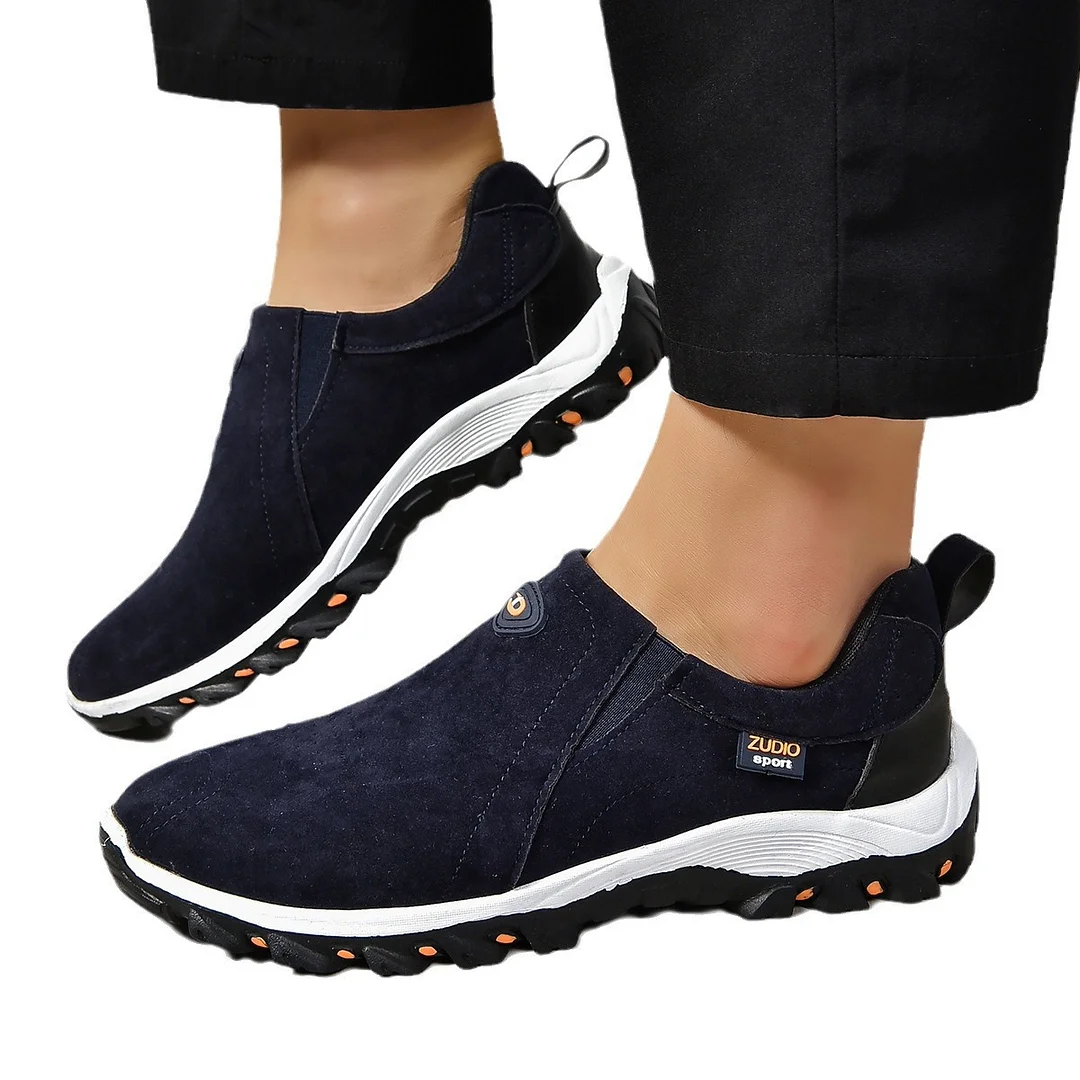 Yyvonne Outdoor Casual Men's Shoes Spring And Autumn New Sports Casual Shoes Fashion Round Head Shallow Men's Single Shoes