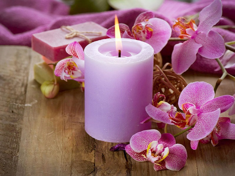 

Phalaenopsis Candle - Round Drill Diamond Painting - 40*30CM, 501 Original
