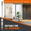 [US Local Warehouse] 10 Packs Lever Extension Flush Bolt 16.54in Latch Slide Bolt Lock Solid Stainless Steel French Door Locks for Commercial Applications Store School Office