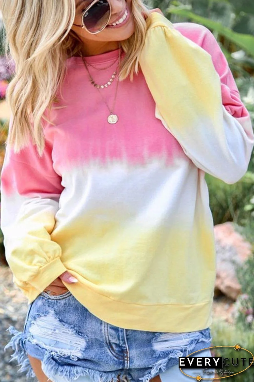 Tie-dye Fashion Color Top(3 Colors)