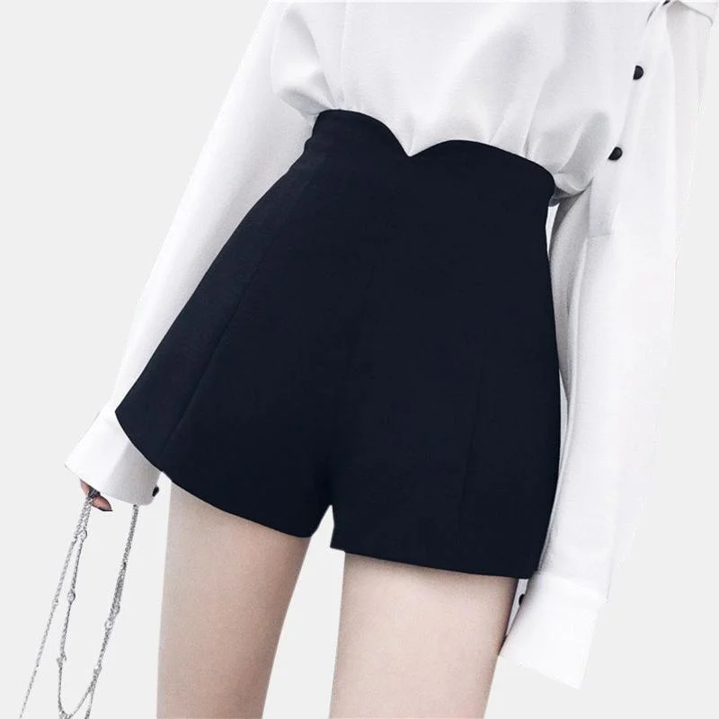 A-Line High Waist Shorts