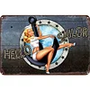 Navy Sailor Girl - Metal Tin Signs(8*12Inch/12*16Inch) - Garage&Transport
