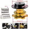 Universal Steering Wheel Quick Release 6 Holes Steering Wheel Hub (Gold)