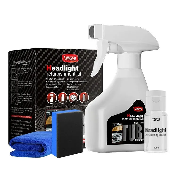 🔥🚘Automotive Headlamp Restoration Fluid Kit 