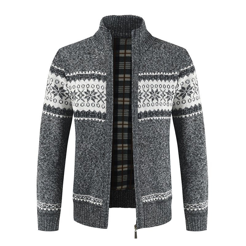 Men's Sweater With Color Matching Collar | EGEMISS