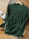 Womens Half Turtle Neck Pullover Casual Knitted Sweater