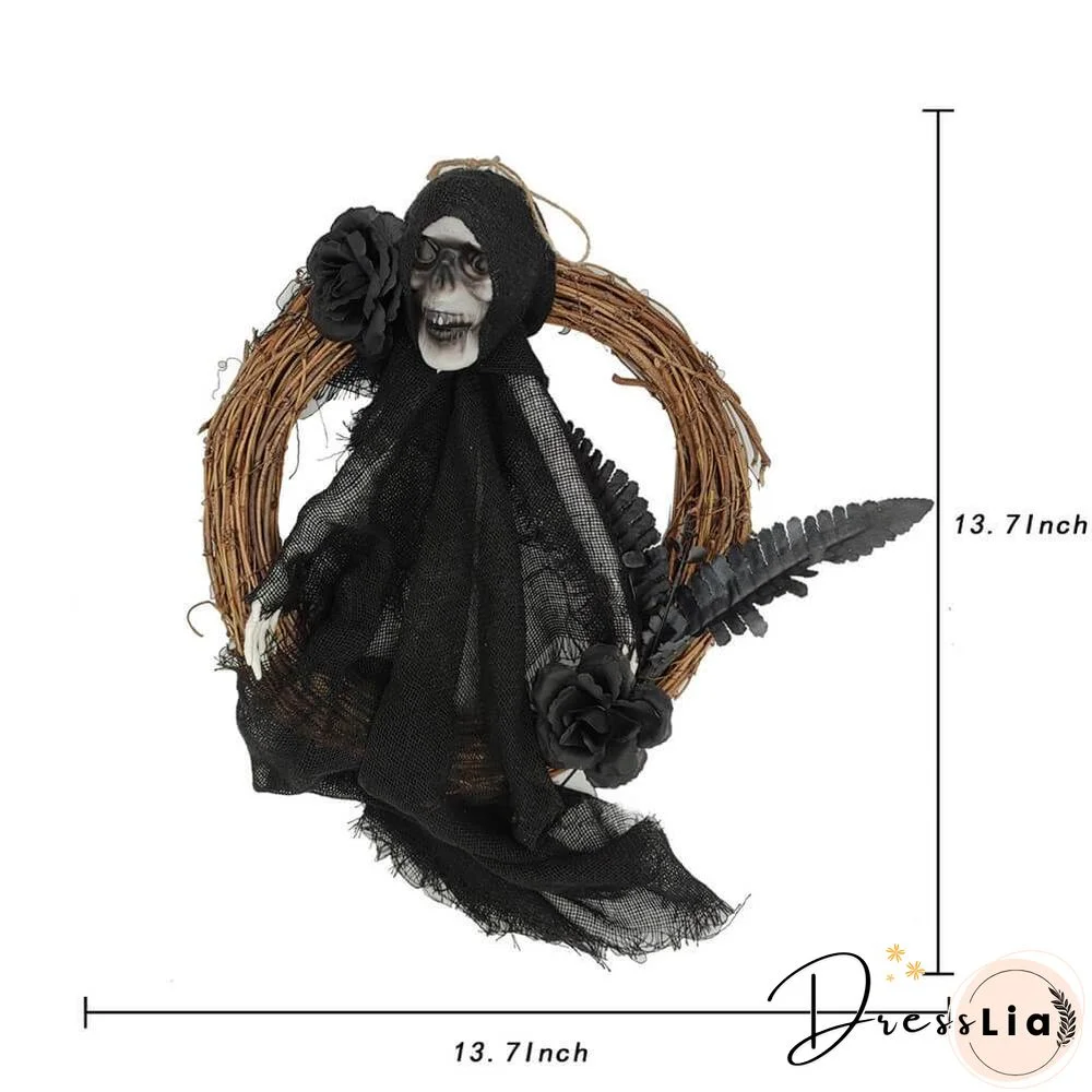 Halloween Decorations Hanging Ghosts Halloween Ghost Wreath Decorations for Yard Garden