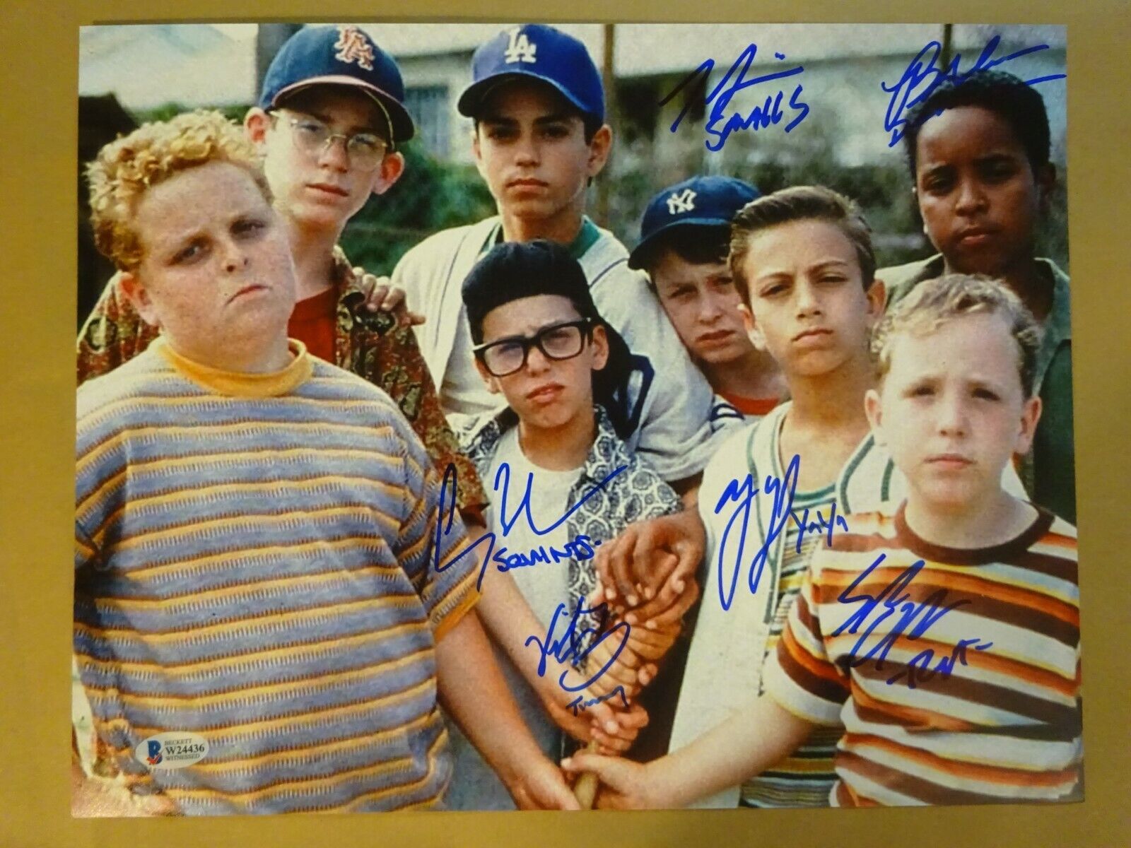 Signed THE SANDLOT 11X14 Photo Poster painting Autographed by 6 BECKETT Witness COA BAS