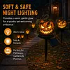 Resin Solar Halloween Pumpkin Garden Stake Light Solar Lights Garden Decor