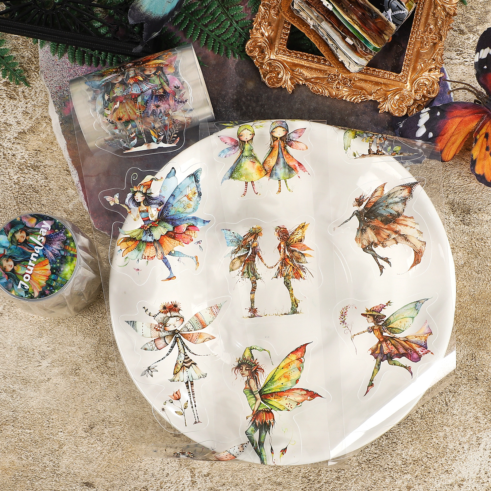 PET 테이프 - 60mm*200cm 빈티지하고 독특한 요정 캐릭터