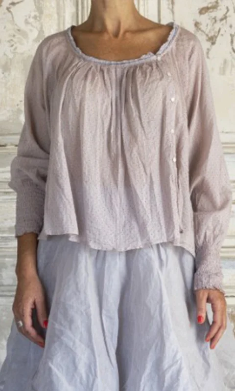 top DIEGO raspberry cotton voile