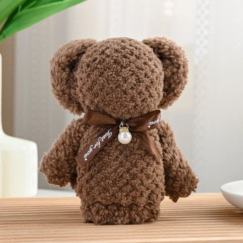 5 Pieces Coral Fleece Pineapple Pearl Bear Towel Gift Small Gift 30*30 Opening Gift Welfare Gift