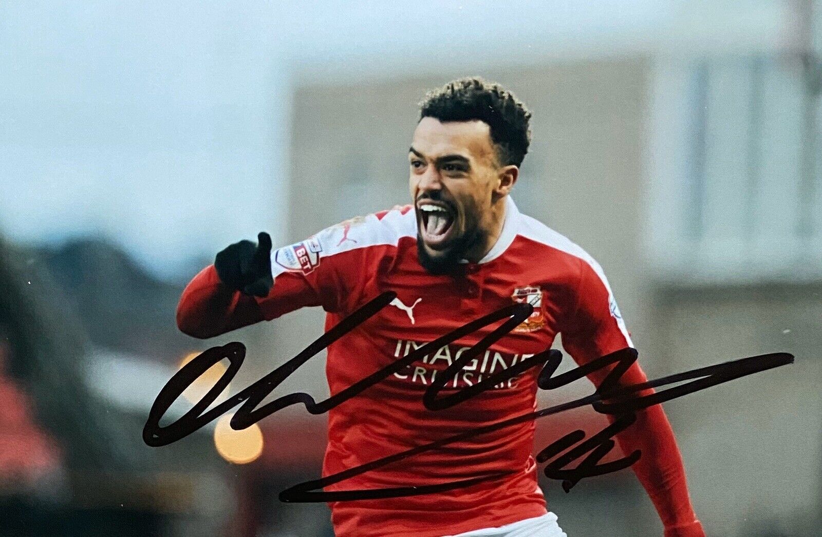 Nicky Ajose Genuine Hand Signed 6X4 Photo Poster painting - Swindon Town 2