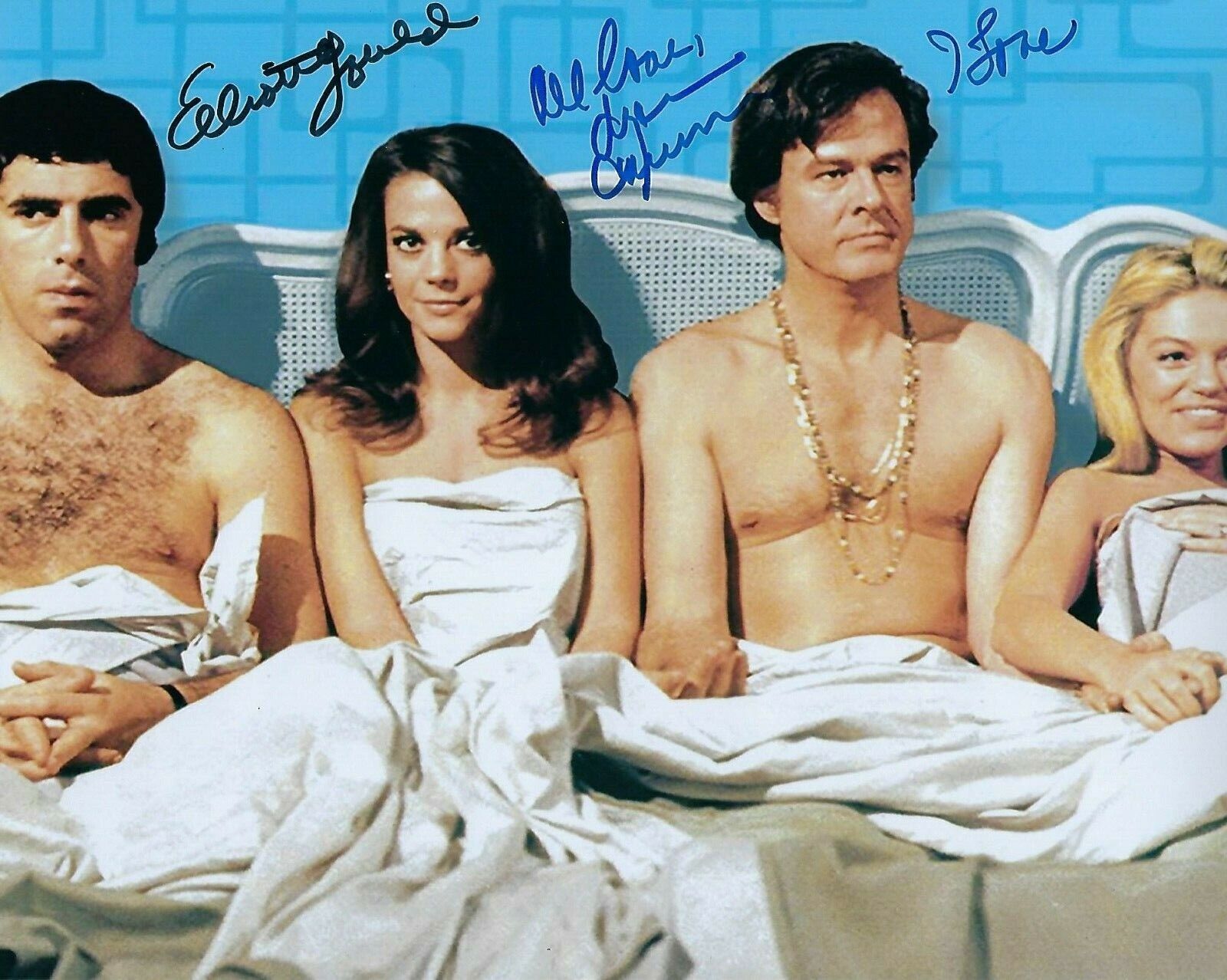 GFA Bob Carol Ted & Alice * ELLIOTT GOULD & DYAN CANNON * Signed 8x10 Photo Poster painting COA