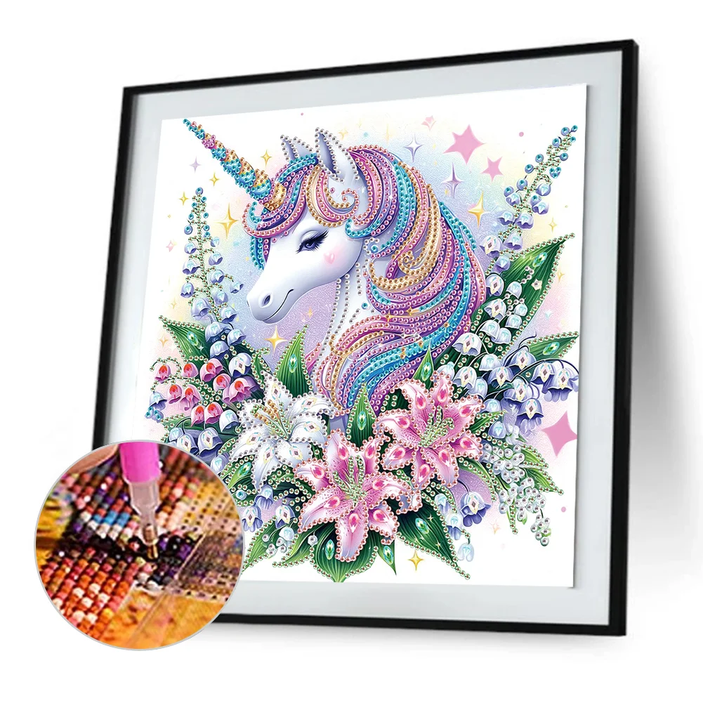 Diamond Painting - Partial Special Shaped Drill - Coffee Flower(Canvas|30*30cm)