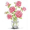 Rose - 9CT Partial Beaded Cross Stitch Kit(25x31cm)