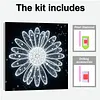 uk.everydayedeals DIY Pearl Painting With Frame - Handmade Self-Adhesive Pearls - Bright Sunflower(25*25cm)
