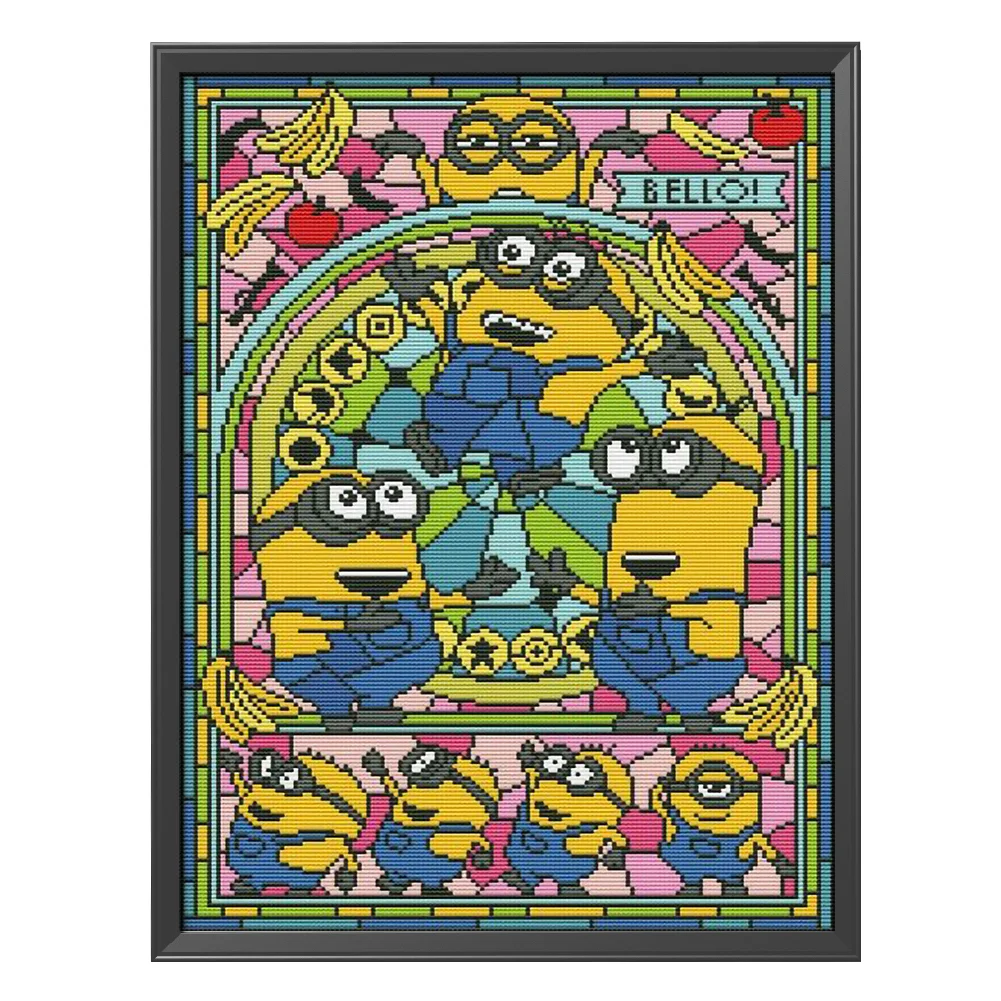11ct Stamped Cross Stitch - Minions(30*40cm)