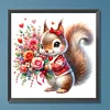 Diamond Painting -DIY Round Dril Heart Rose Squirrel