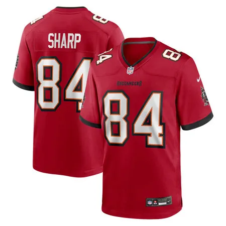 Men's Tampa Bay Buccaneers #84 Bauer Sharp Nike Red Game Jersey