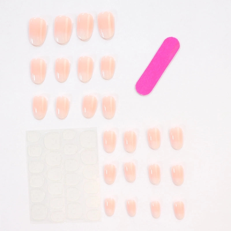 Minimalist Gradient Color Plastic Press-on Nails 1 Set
