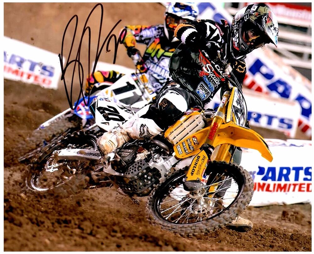 BROC TICKLE Signed Autographed SUPERCROSS Motocross 