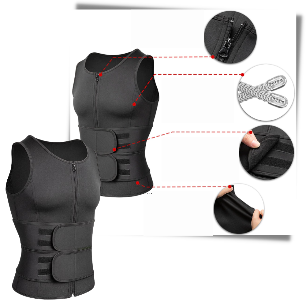 Men’s Sauna Waist Trainer - Quality Build - 