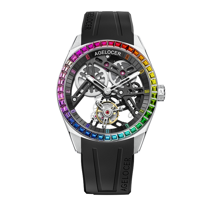 Agelocer Sport Series Mechanical Male Tourbillon  Watch - Colorful Version