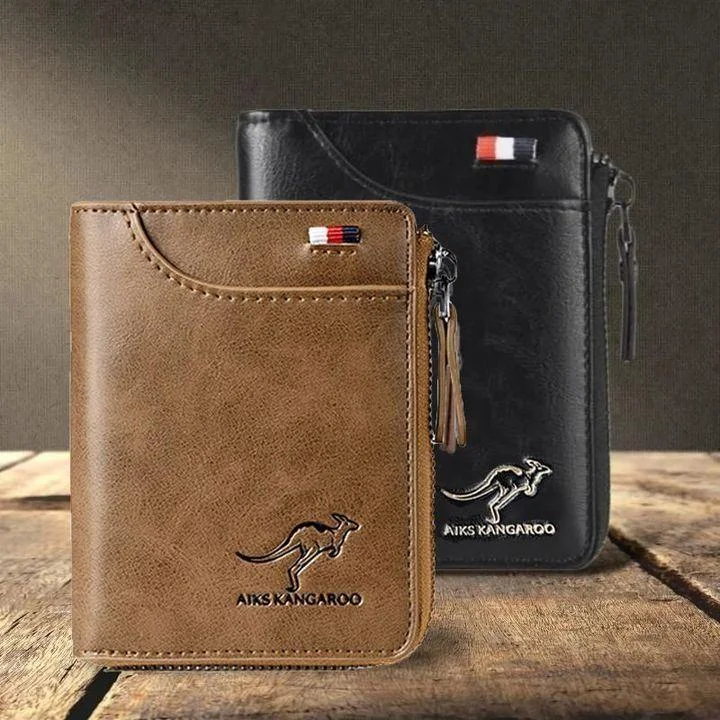 Fossy Multi-Function Waterproof Leather RFID Blocking Wallet 