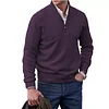 Men's Cashmere Zipper Basic Sweater