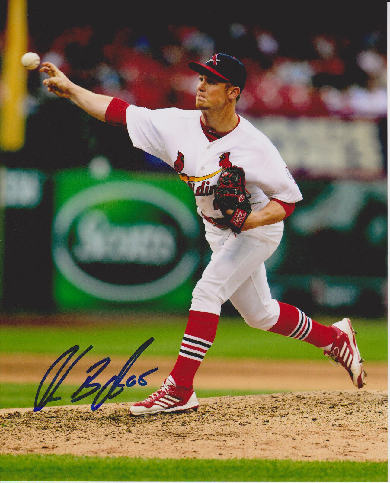 Keith Butler signed St. Louis Cardinals 8x10 Photo Poster painting