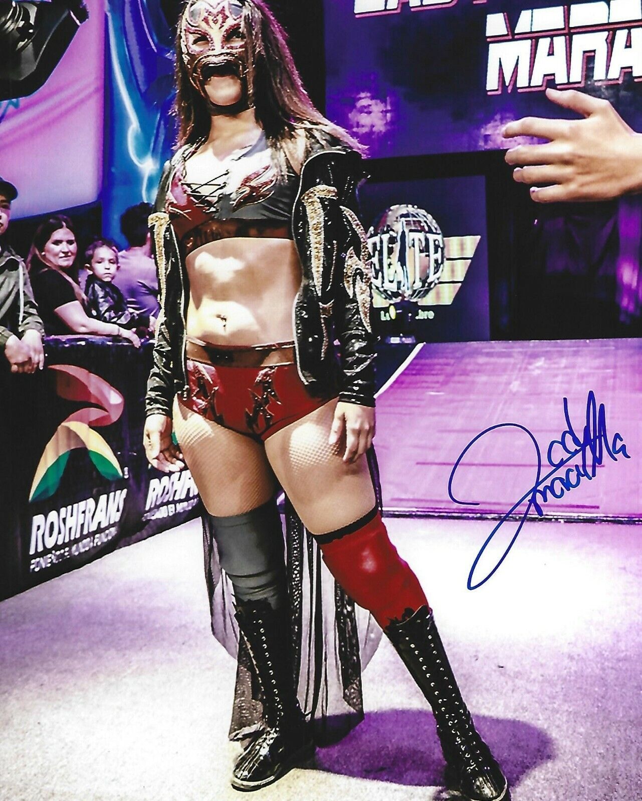 Lady Maravilla Signed 8x10 Photo Poster painting AAA Lucha Libre Pro Wrestling CMLL Autograph 21