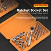 42 in 1 Ratchet Socket Set Socket Set Auto Repair Tools Household Hardware Tools Hexagonal Socket Screwdriver
