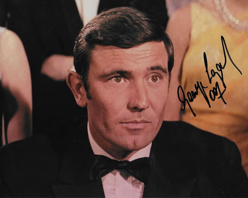 George Lazenby James Bond 007 Original Autographed 8X10 Photo Poster painting #33 signed @HShow