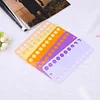10pcs Cross Stitch Thread Holder Storage Tool User-Friendly Design Winder Color Plastic Board 20 Holes Needlework Project Card