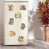 12 STÜCKE 2d flache DIY Diamant Kunst Kühlschrank Aufkleber Kits für Wohnkultur (Schildkröte)