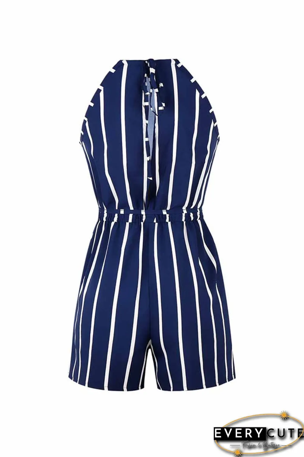 Striped Beach Jumpsuit