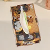 Wooden Colorful Pattern 5D Diamond Painting Tissue Holder Diamond Art Tissue Box